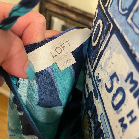 ❌Super Soft Long Blue Floral Loft Dress - Picture 5 of 5